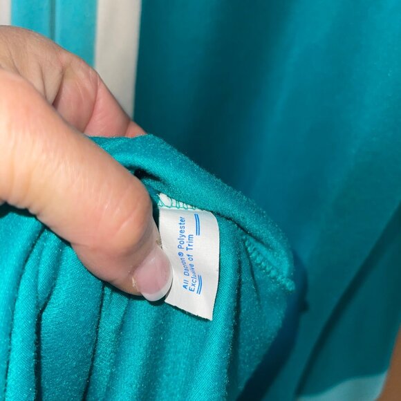 Vanity Fair Vintage Womens Robe Size Medium Green Dacron Pocket Casual - Picture 5 of 11